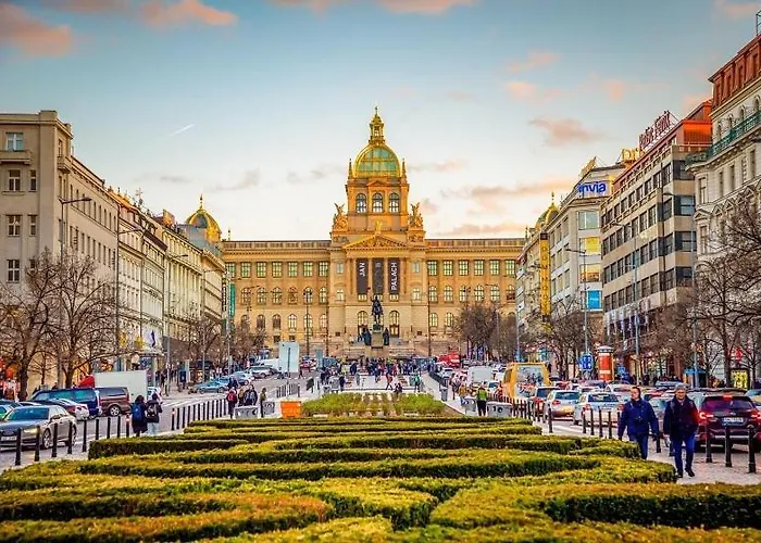 Charming By Museum And Wenceslas Square
